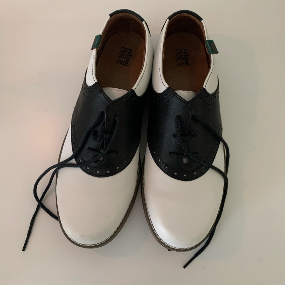 School Issue Saddle Oxford Style Shoes.